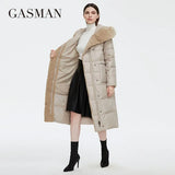 2022 Women's Winter Jacket Long Faux fur sheep curl Designer Female Coat Windproof Hat Big pocket Women's jacket