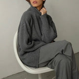 Soft Cashmere Sweater Women Elegant Thick Turtle Neck Warm Female Knitted Pullovers Casual Basic Knitwear
