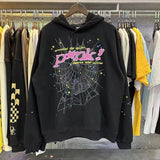 Fongt 2025 Spoder Spider Web Print Hooded Hooded Hooded Hooded Casual Loose New