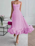 Fongt Fashion Sling Belt Three-Dimensional Flower A Skirt Hot New Products
