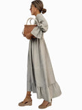 Fongt Women's Spring/Summer Bubble Sleeve Dress Dress New Women's Dress