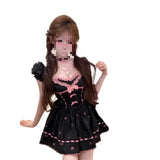Fongt Lust Sweet Gentle Wind Hit The Color Bow Bow Waist Princess Dress New Small Design Sense Thin Dress