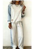 Fongt Men's Casual Sports Suit Women's Splicing