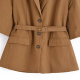 Fongt Homemade New Women's Clothing Smocoat Casual Five-Sleeves With Suit Jacket