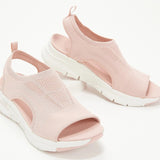 Sandals Summer Mesh Casual Ladies Wedges Shoes Solid Color Hollow Platform Open Toe Slip-On Female Sandalias Light
