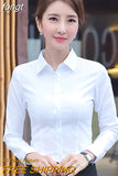 Fashion Women Shirts White Shirt Women Long Sleeve Shirts Tops Office Lady Basic Shirt Blouses Plus Size Woman Blouse
