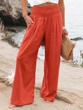 Fongt New Spring Women's Casual Cotton Lint Comfortable Mid-Rise Trousers Women