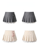 Style Y2k Mini Skirt Women Slim Sexy Party Skirt Sweet Kawaii Lace Fashion Skirt Bandage Design Clothing 2024 Summer-Outfit