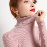 Elegant Basic Knitted Sweater Women 2020 Bottoming Skinny Female Warm Knitwear Casual Pullovers Ladies Solid