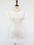 High Quality Plain T Shirt Women Cotton High Elastic Basic 2024 Summer Tops Short Sleeve Sexy Thin T-shirt See Through-Outfit