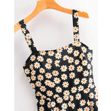 Daisy Waist Harajuku Sweet Was Thin Women's Jumpsuit Sleeveless Strapless Summer Sweet Chic Female