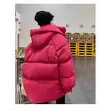 Down Cotton Jacket Female Oversize2024 Winter New Cotton-Padded Coat Korean Version Loose And Thick Cotton-Padded Jacket Bread Clothes-Outfit