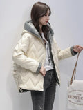 Winter Women Ultra Light 90% White Duck Down Jacket Short Female Puffer Parkas Casual Single Breasted Warm