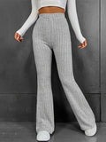 Fongt New Wish Autumn And Winter Fashion Casual Pure Color Micro-Slung High-Rise Trousers Slimming Trousers Women