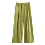 Fongt 2025 New Casual Thin Loose Shirt Tight Straight Trousers Set 2157045