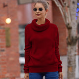 Fongt Sweater Women's Horse Hair Solid Color Long-Sleeved Collar Knitwear Shirt In Autumn And Winter 2025