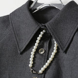 Fongt New Careful Machine Bow Knot Hollow Age Reduction Porch Fold Bubble Sleeve Top 1411