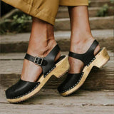Summer Fashion Platform Sandals Women Wedge Shoes Buckle Strap Ladies Leather Boots Casual Increase Height Sandal Plus