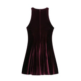Fongt Women's Clothing 2025 Autumn And Winter 2025 New Solid Color Bows Decorated With Sleeveless Skirts