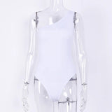 Fongt One-Shoulder Onesie Spring And Summer Dress Slim And Backless Sleeveless