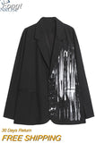 New Autumn Tie Dye Gradient Graffiti Trendy Fashion Harajuku Suit Coats Long Sleeve Korean Loose Streetwear Coats