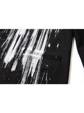 New Autumn Tie Dye Gradient Graffiti Trendy Fashion Harajuku Suit Coats Long Sleeve Korean Loose Streetwear Coats