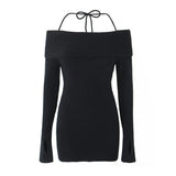 Fongt Homemade New Women's Classic Fashion Branded Collared Knitted Sweater Skirt