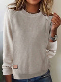 Fongt Sheintemu Autumn And Winter Round Collar Long-Sleeved Women's Sweater New