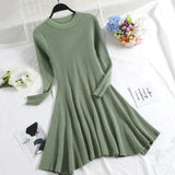 O-neck A Line Short Mini