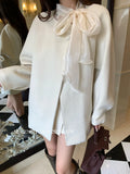 Fongt Xixi 2025 Autumn New White Standard Temperament Elegant Thousand Gold Style Long Sleeve Hair And Short Coat 86088