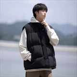 Fongt Cotton Vest Men's 2025 New Winter Shoulder Warm Boys Vest Cotton Jacket