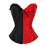 Fongt Zipper Jaclace Guard Waist-Beed Court Bouquet Close Abdomen Chest Corset