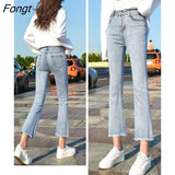 wholesale 2019 new Spring Autumn Hot selling women's fashion casual Denim Pants