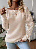 Fongt Women's Autumn/Winter New Solid Color Sleeve Long Sleeves Shoulder Jacket T-Shirt