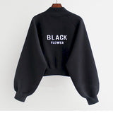 Autumn Trendy Jackets Women Fashion Thin Baseball Uniform Short Jacket Korean Style Casual Loose Stand Collar Cardigan