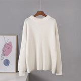 Winter Sweater Women 2020 New Korean Warm Knitted Sweater Loose O Neck Female Pullovers Fashion Solid Female