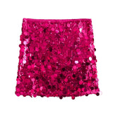 Fongt Women's Autumn And Winter Temperament Light Fashion New Party Squin Mini Skirt