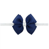 piece Sweet Color Kids Bow Headband Silver Ribbon Bows with Thin Hairband Photography Props Girls Bow Tiara Headwrap