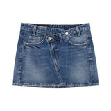 Fongt Miniskirt 2025 Spring Packed Assymmetric Single-Dunk Repaired Half-Bidden Dress Girl