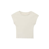 Fongt Summer New Women's Multi-Colored Self-Repair Micro-Sleeveless Design Top T-Shirt