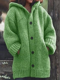 Fongt Women's Ebay Long Sweater New Cardigan Hooded Jacket M107