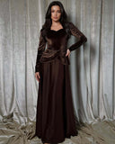 Fongt Autumn New Style Splicing Fake Two Elegant Long Dress Girls