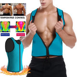 Men Sauna Vest Workout Body Shape Abdomen Reducing Shapewear Sweat Girdle Waist Trainer Belt Corset Tank Top Fat
