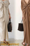 Clothes Women Vintage Sleeveless V-Neck Maxi Long Dresses Sundress