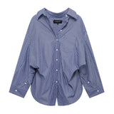 Fongt Printed Silk Shirt 2025 Spring And Summer Folding V-Neck Long Sleeve Single-Cranment Loose Top Woman