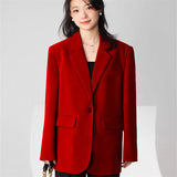 Fongt And Autumn Thin Gray Blazer Female Senior Design Sense Small Korean Version Of Casual Small Suit Tide