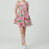 Fongt 2025 New Women's Sexy V-Neck Folding Slimming Fashion Dress
