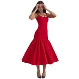 Fongt Long Loose Back Loose New Temperament Women's Dress 2025 Popular Fashion Dress Women's Summer High Sense
