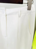 QUALITY Newest 2023 Designer Fashion Jacket Sets Women's One Button Zippers Split Blazer Pants