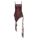 2024 Summer New Women's Sexy Bodywear Street Fashion Slings Bare Back Print